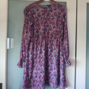 Banana Republic Floral Sleeved Dress - Size XL